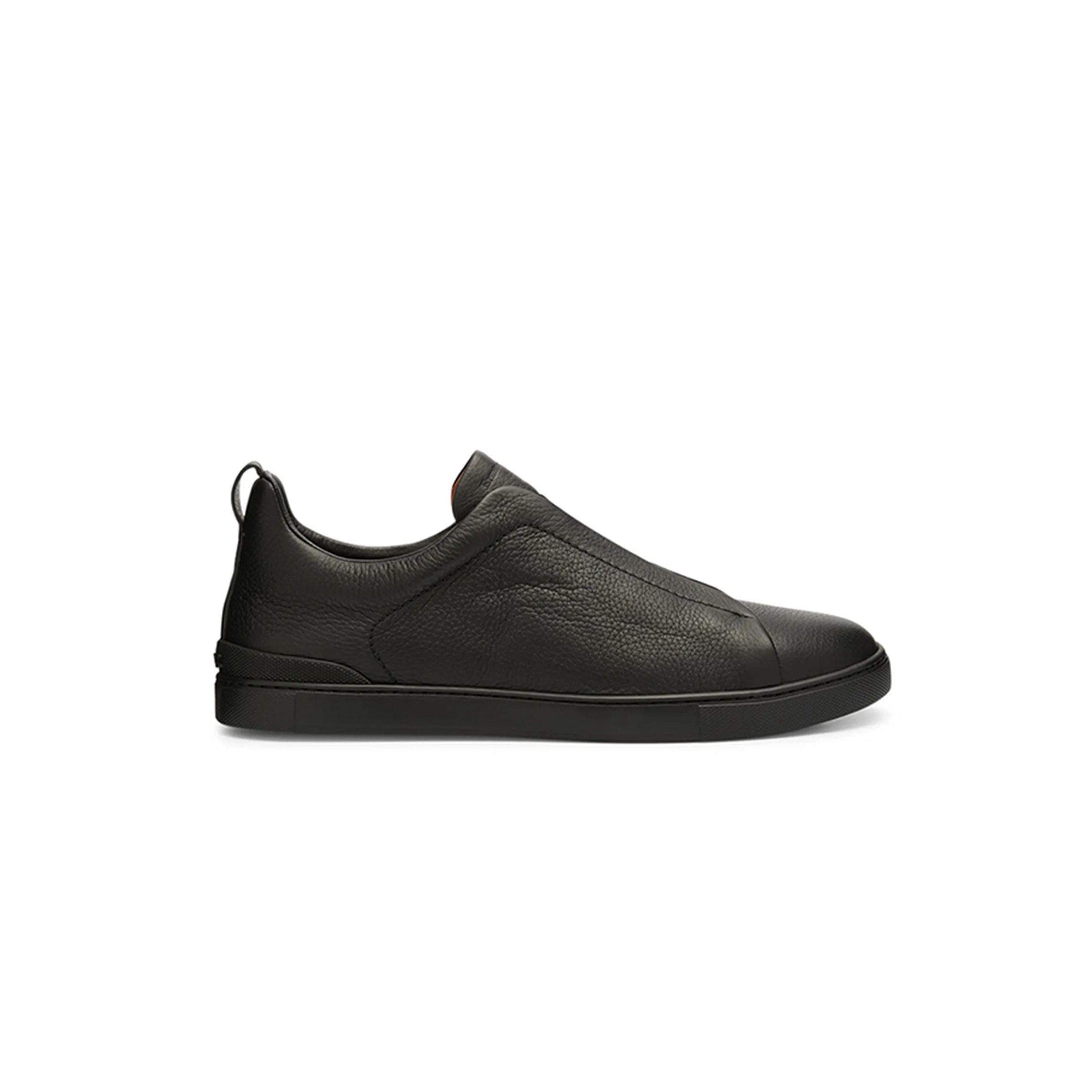 ZEGNA MEN''S TRIPLE STITCH DEERSKIN LEATHER SNEAKERS NMS21_N70T9